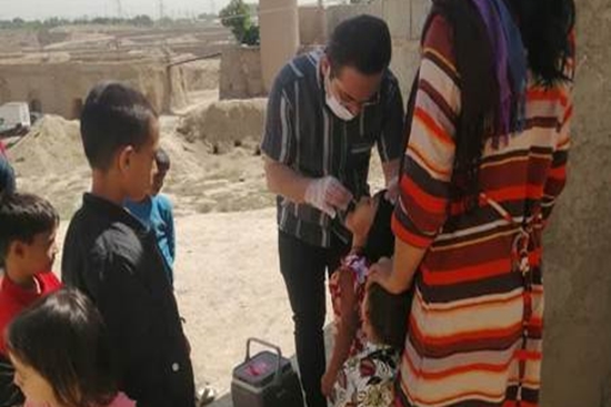 اجرای طرح کشوری واکسیناسیون فلج اطفال کودکان زیر 5 سال غیر ایرانی در شهرستان اسلامشهر 